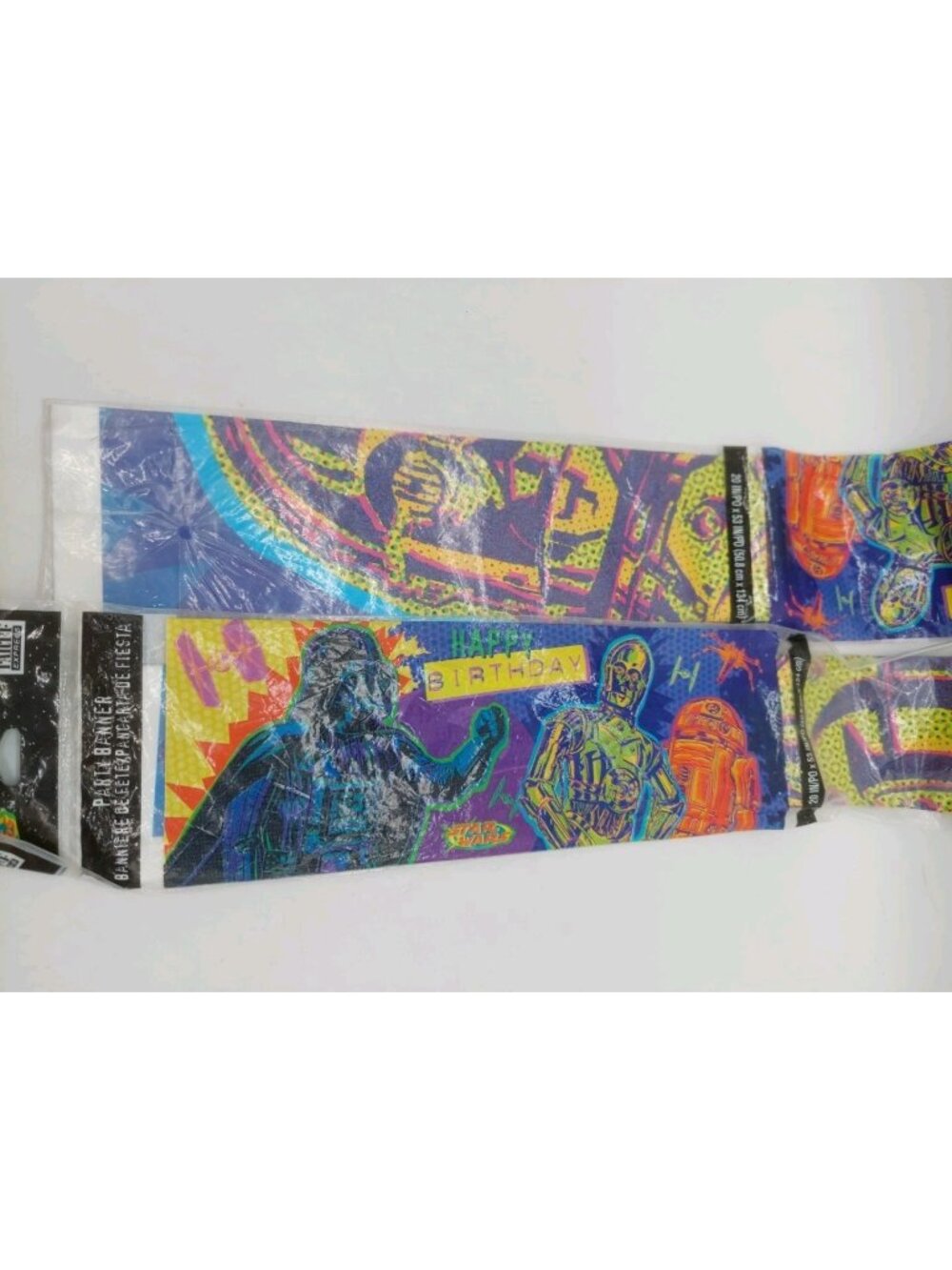 Party Express Lucas Film Star Wars Happy Birthday Party Banner 20'x53' Set Of 2